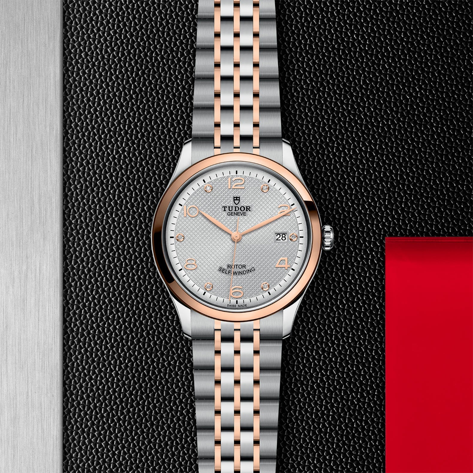 1926 | 39mm, Two-Tone Stainless Steel & 18K Rose Gold, Silver Dial