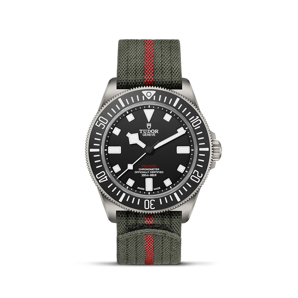 Pelagos FXD | 42mm, Fabric Strap, Black Dial