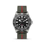 Pelagos FXD | 42mm, Fabric Strap, Black Dial
