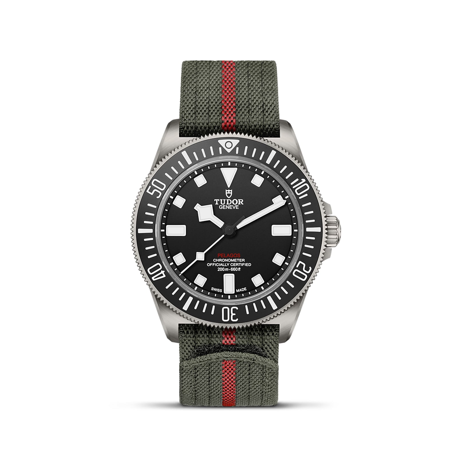 Pelagos FXD | 42mm, Fabric Strap, Black Dial
