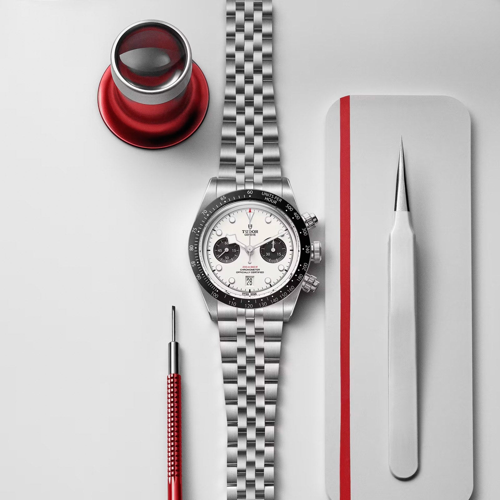 Black Bay Chrono | 41mm, Stainless Steel, White Dial