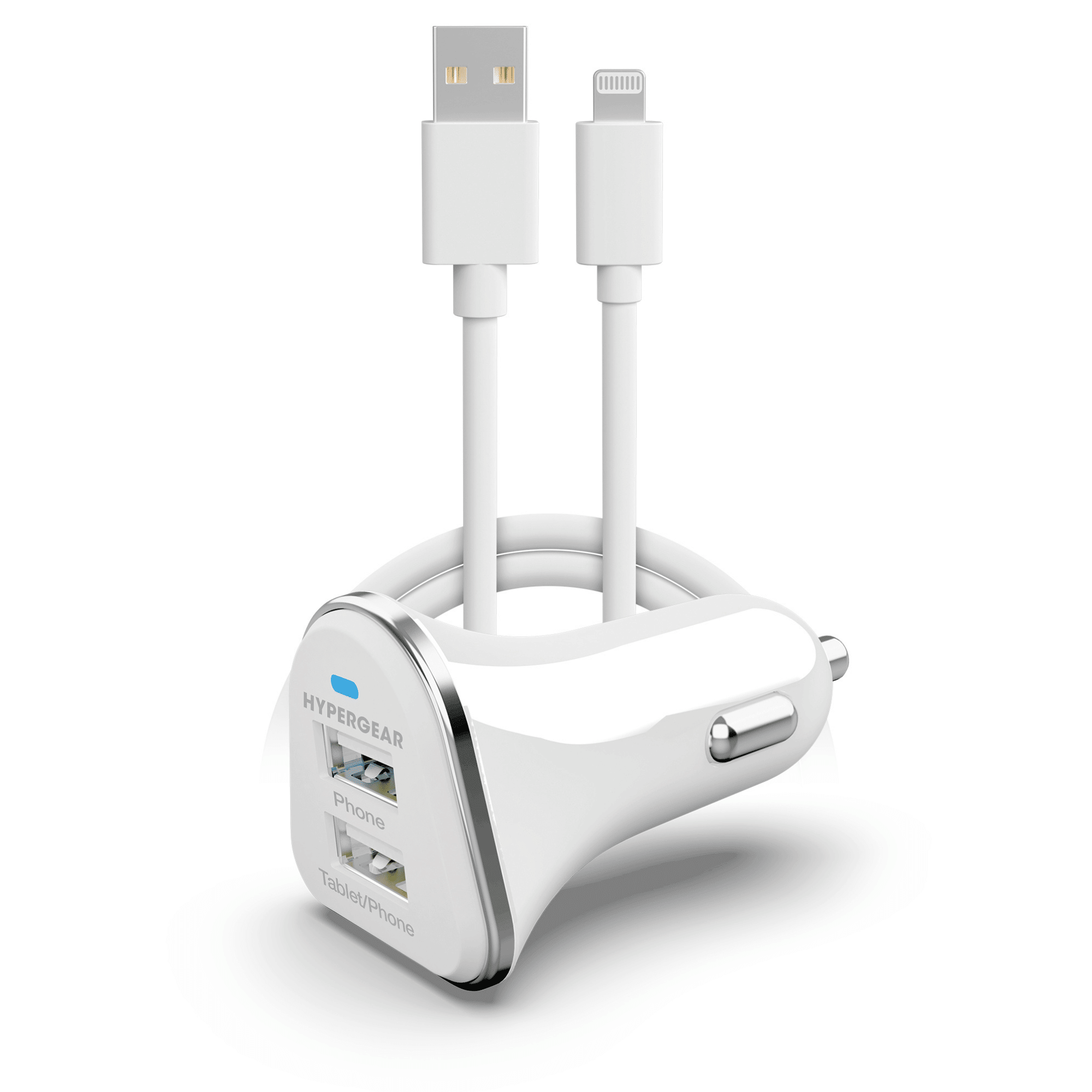 Hi-Power Dual USB 3.4A Car Charger for iPhones iPads and AirPods