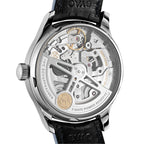 Portugieser Automatic | 42.3mm, Blue Alligator Leather Strap, White Dial