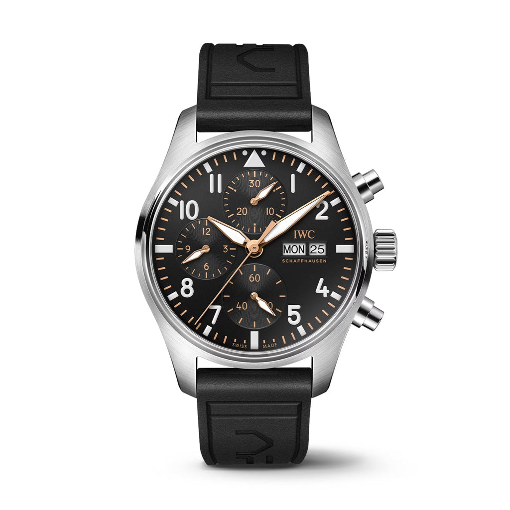 Pilot’s Watch Chronograph APXGP | 41mm, Rubber Strap, Black Dial
