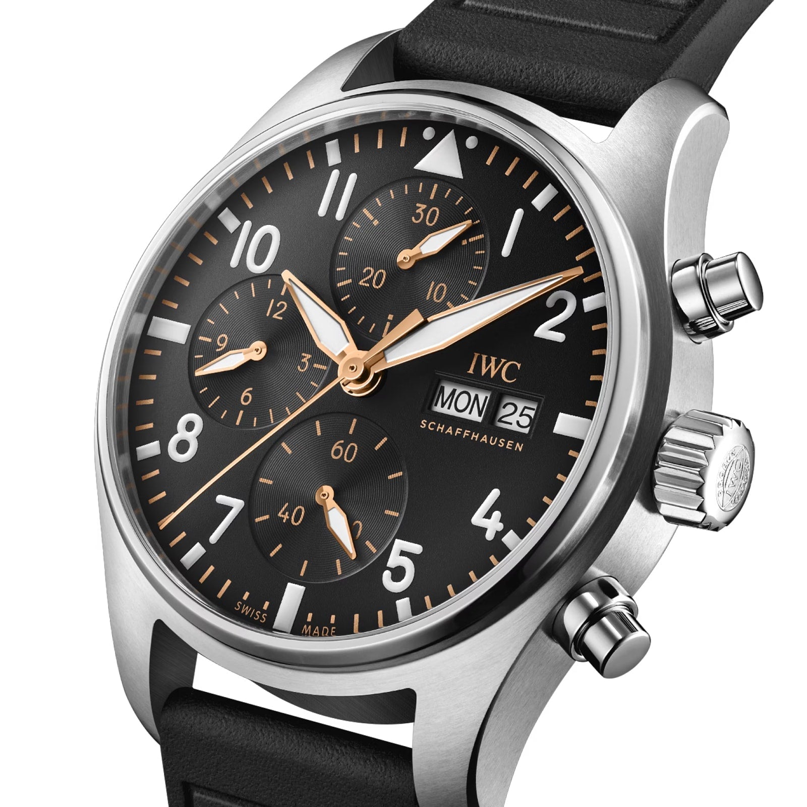 Pilot’s Watch Chronograph APXGP | 41mm, Rubber Strap, Black Dial