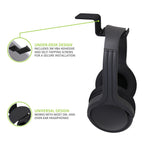 Kanto HH Steel Under Desk Headphone Hook (Black)