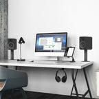 Kanto HH Steel Under Desk Headphone Hook (Black)