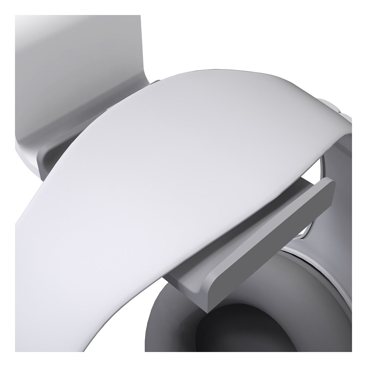 Kanto HH Steel Under Desk Headphone Hook (White)