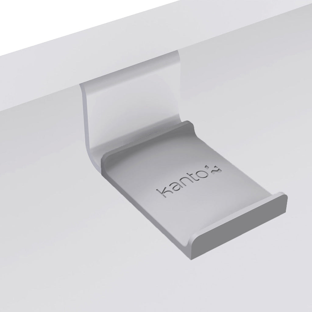 Kanto HH Steel Under Desk Headphone Hook (White)