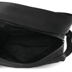 Nylon Jacquard Check Belt Bag Black
