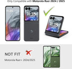 Entronix Case Compatible with Moto Razr 2025 - [Hard Back] Clear Cover