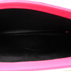 Satin Mixed Matelasse Triquilt Monogram Chain Wallet Guava