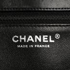 Lambskin Quilted Flap Clutch Black
