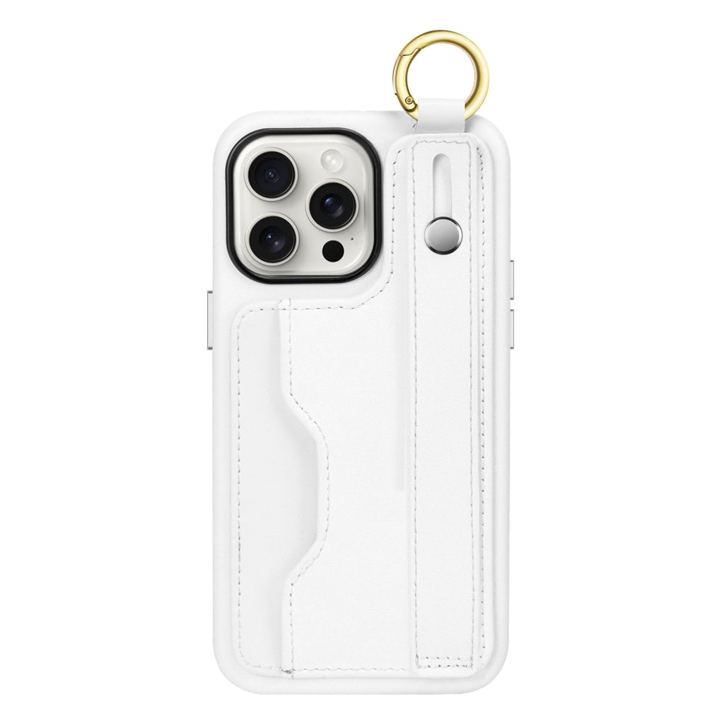 SAHARA - Indy Series Leather Wallet FingerGrip Case - iPhone 15 Pro Max