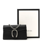 Calfskin Super Mini Dionysus Shoulder Bag Black