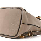 Suede Calfskin Mini Faye Backpack Motty Grey