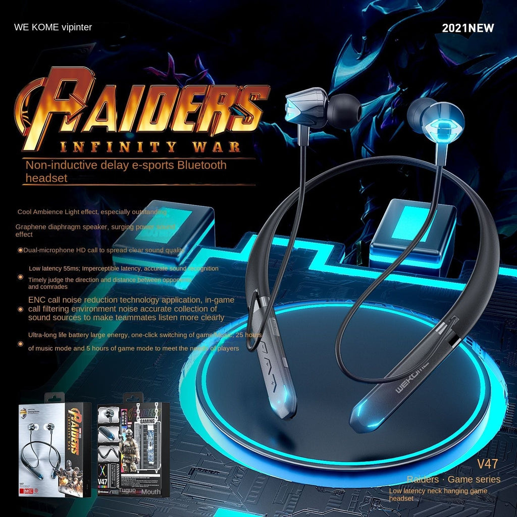 cross-border private model game Bluetooth headset mobile game sports stereo delay free E-sports game