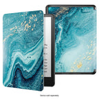 SAHARA - Indy Series Folio Case for Amazon Kindle (2024) - Turquoise Marble