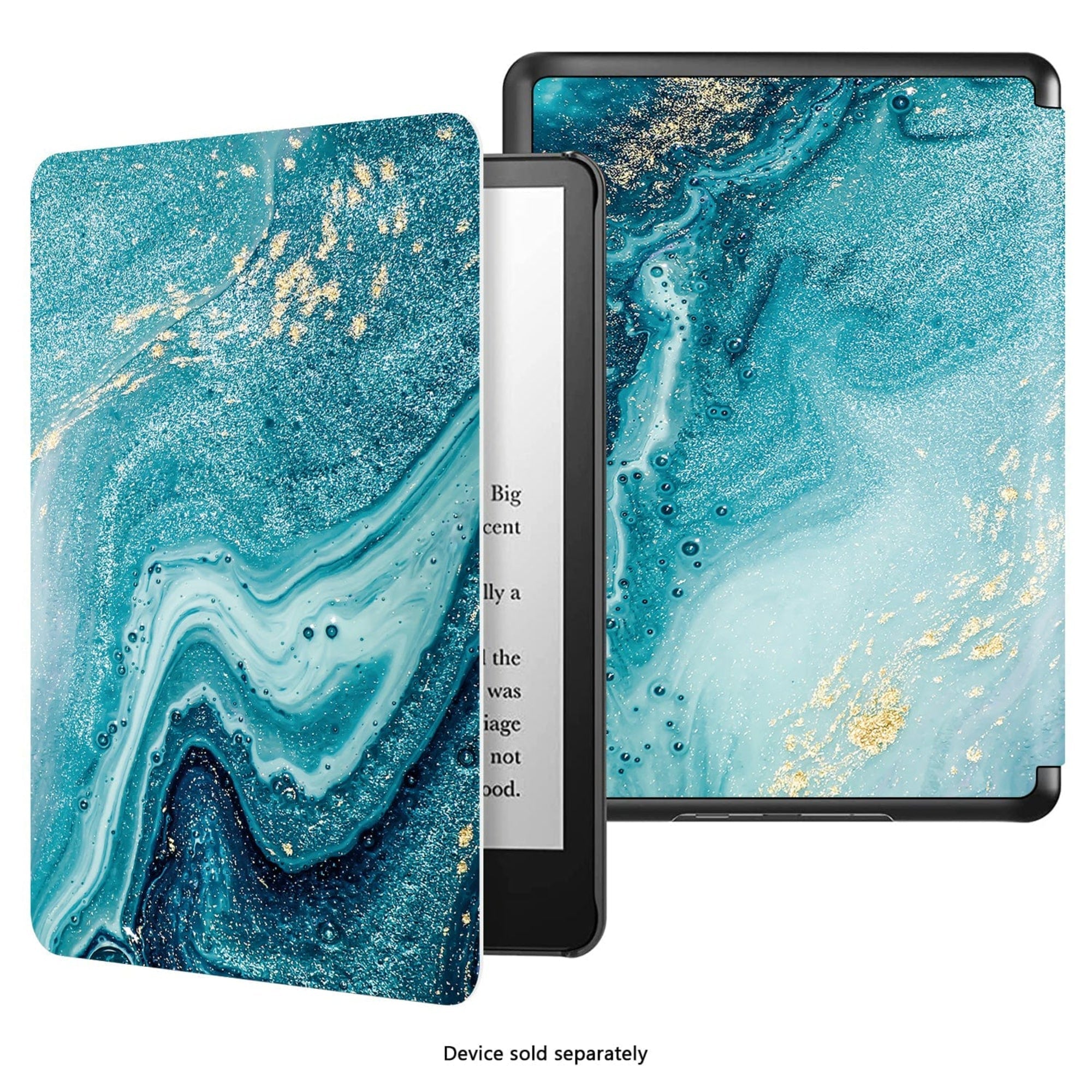 SAHARA - Indy Series Folio Case for Amazon Kindle (2024) - Turquoise Marble