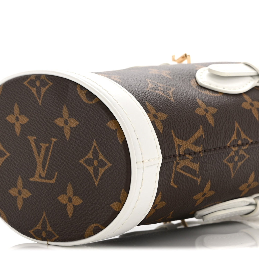 Monogram LV Match Nano Bucket Bag White