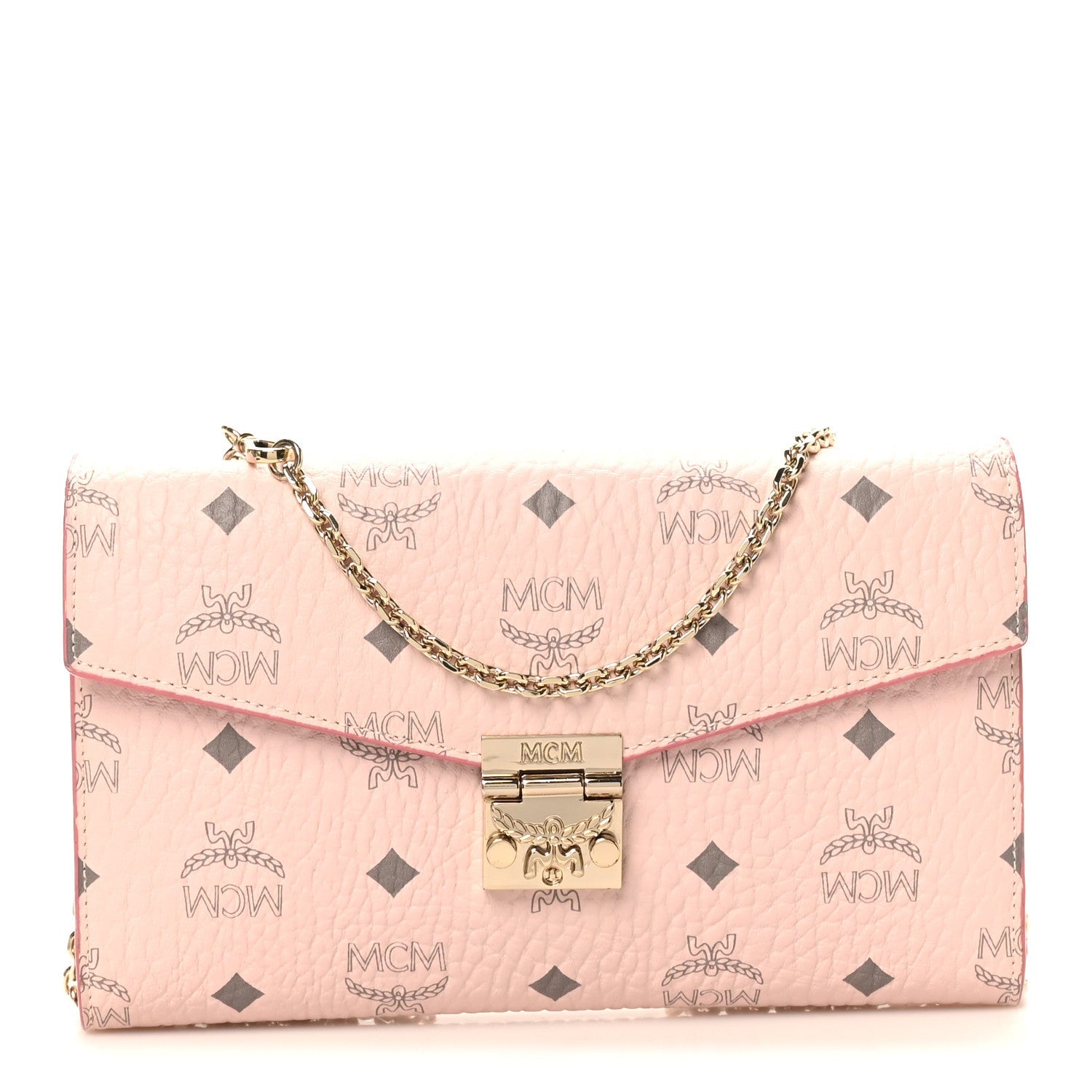 Visetos Medium Patricia Wallet On Chain Soft Pink