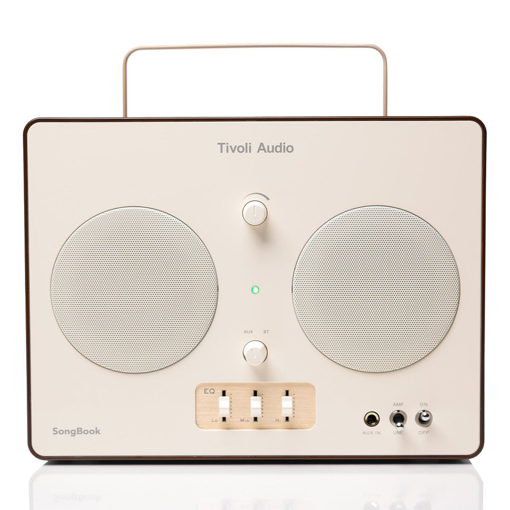 Tivoli Audio Songbook Bluetooth Speaker with Built-In Pre-Amp and Carrying Handle (Cream/Brown)