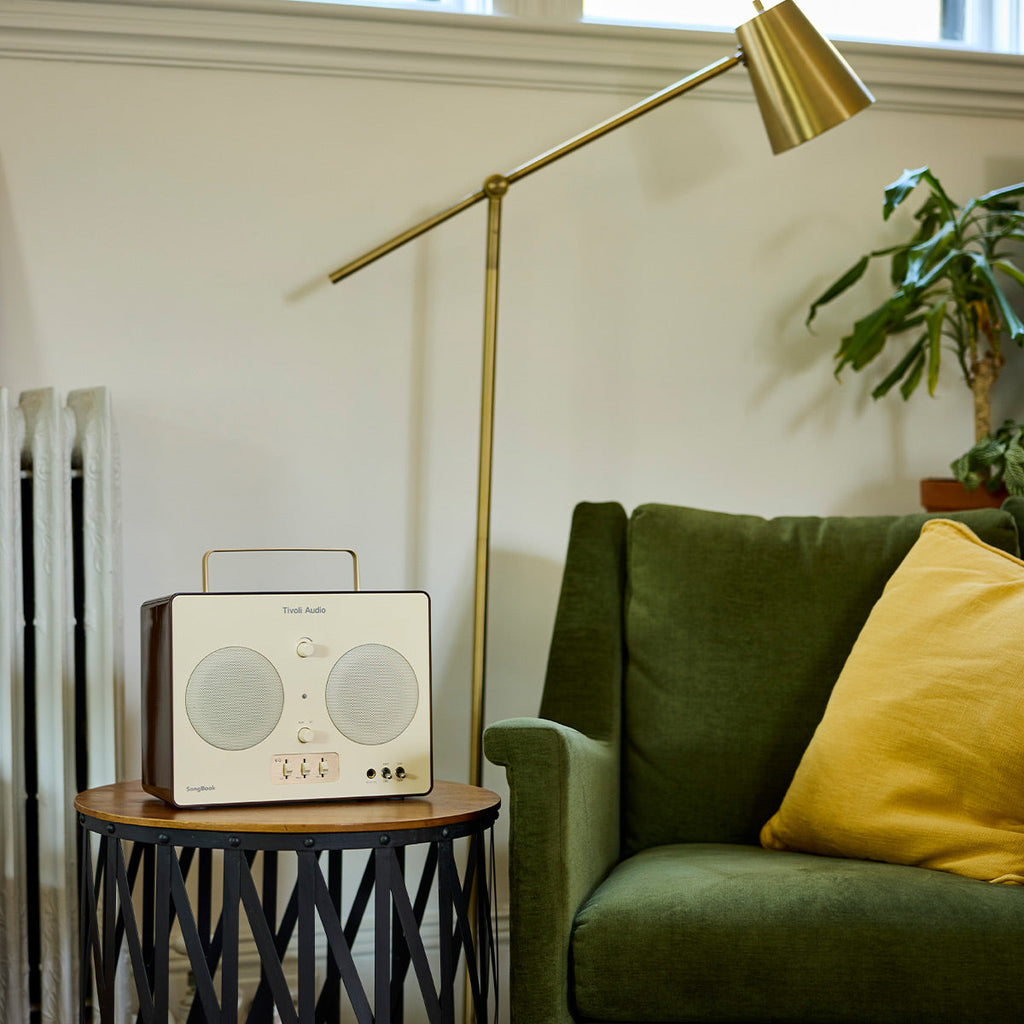 Tivoli Audio Songbook Bluetooth Speaker with Built-In Pre-Amp and Carrying Handle (Cream/Brown)