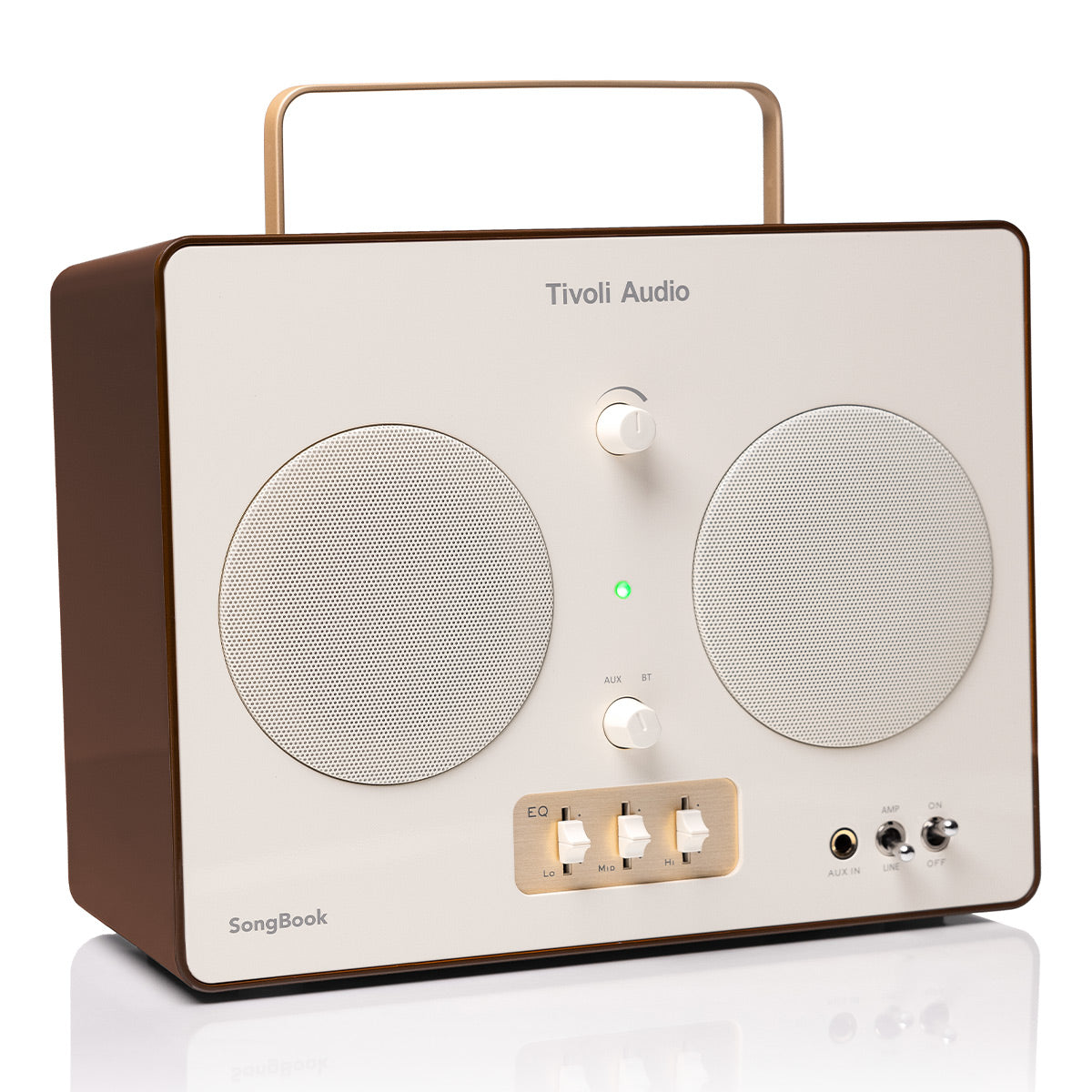 Tivoli Audio Songbook Bluetooth Speaker with Built-In Pre-Amp and Carrying Handle (Cream/Brown)