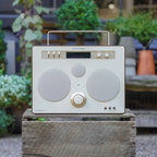 Tivoli Audio Songbook MAX Bluetooth Speaker with Built-In Pre-Amp and Carrying Handle (Cream/Brown)