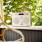 Tivoli Audio Songbook MAX Bluetooth Speaker with Built-In Pre-Amp and Carrying Handle (Cream/Brown)