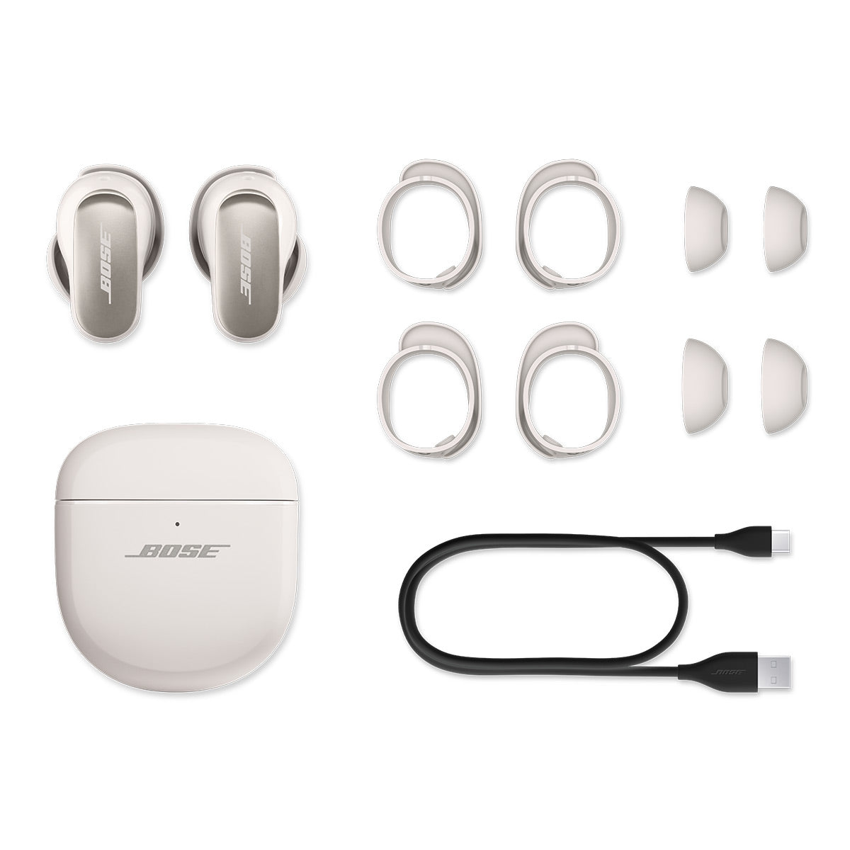 Bose QuietComfort Ultra Wireless Noise Cancelling Headphones with QuietComfort Ultra Wireless Noise Cancelling Earbuds (White)