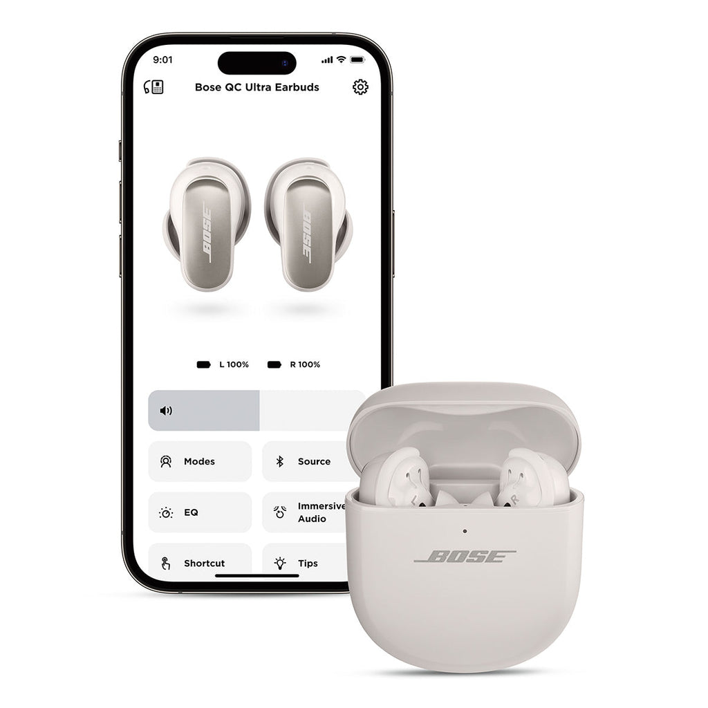 Bose QuietComfort Ultra Wireless Noise Cancelling Headphones with QuietComfort Ultra Wireless Noise Cancelling Earbuds (White)