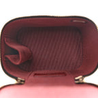 Calfskin Quilted Mini Perfect Fit Vanity Case With Chain Black