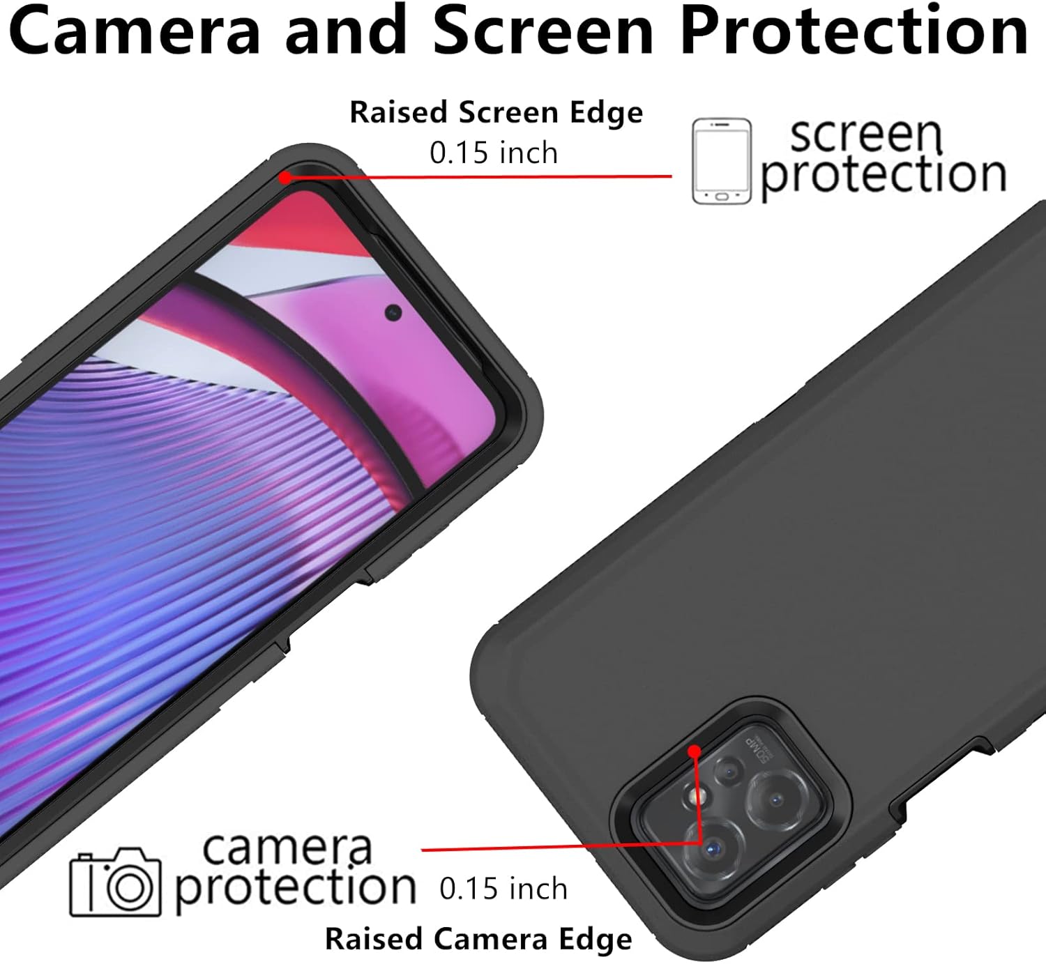 Entronix Case Compatible with Pixel 6 - Triple-Layer Heavy Duty Protection