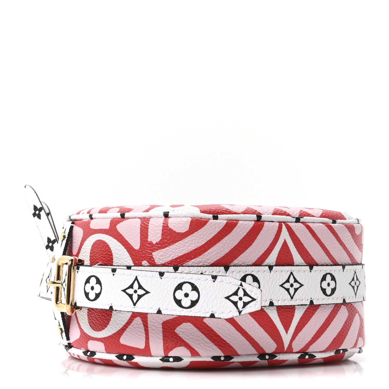 Monogram Giant Crafty Boite Chapeau Souple PM Rouge Rose Creme