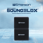 1-Pair Instant Connect Sound Blox Wireless Magnetic Stackable Speakers