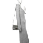Metallic Lizard Miss Dior Promenade Pouch Gunmetal