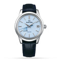 Spring Drive Elegance | 40mm, Crocodile Leather, Blue Dial