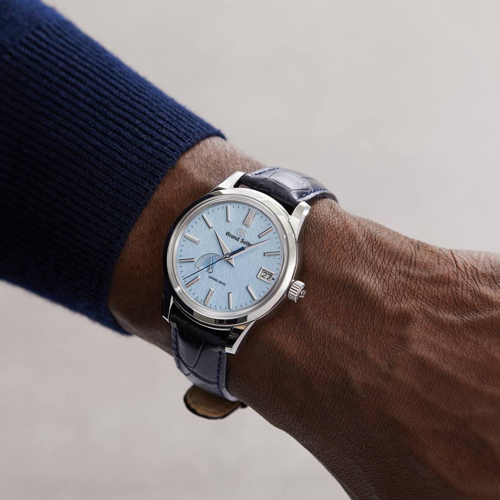 Spring Drive Elegance | 40mm, Crocodile Leather, Blue Dial