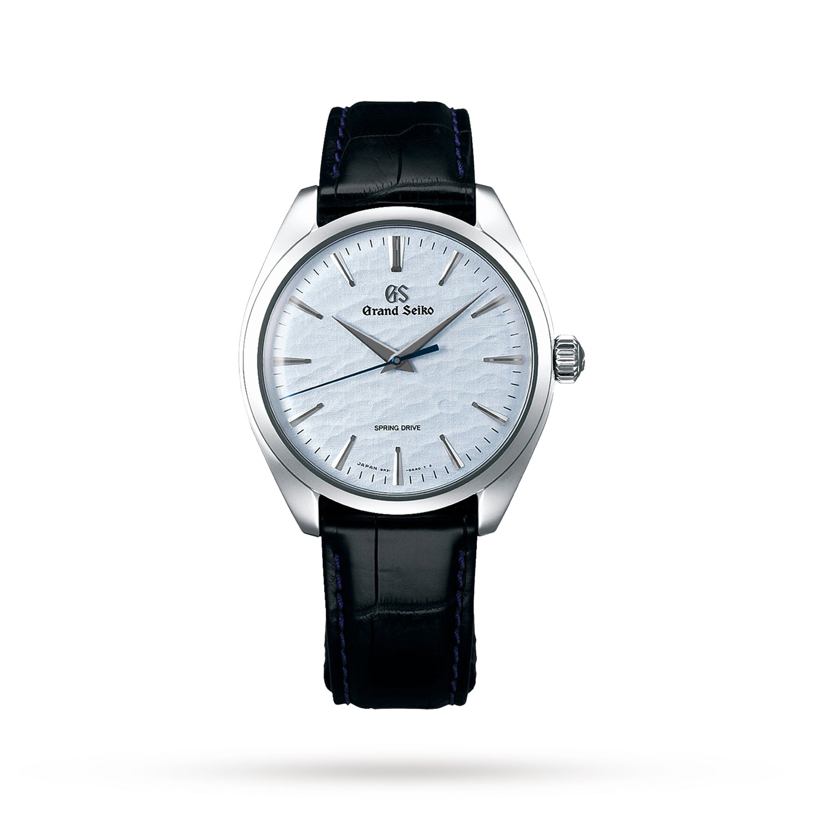 Spring Drive Elegance | 38mm, Alligator Leather, Ice Blue Dial