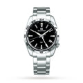 Quartz GMT Sport | 39mm, Stainless Steel, Black Dial