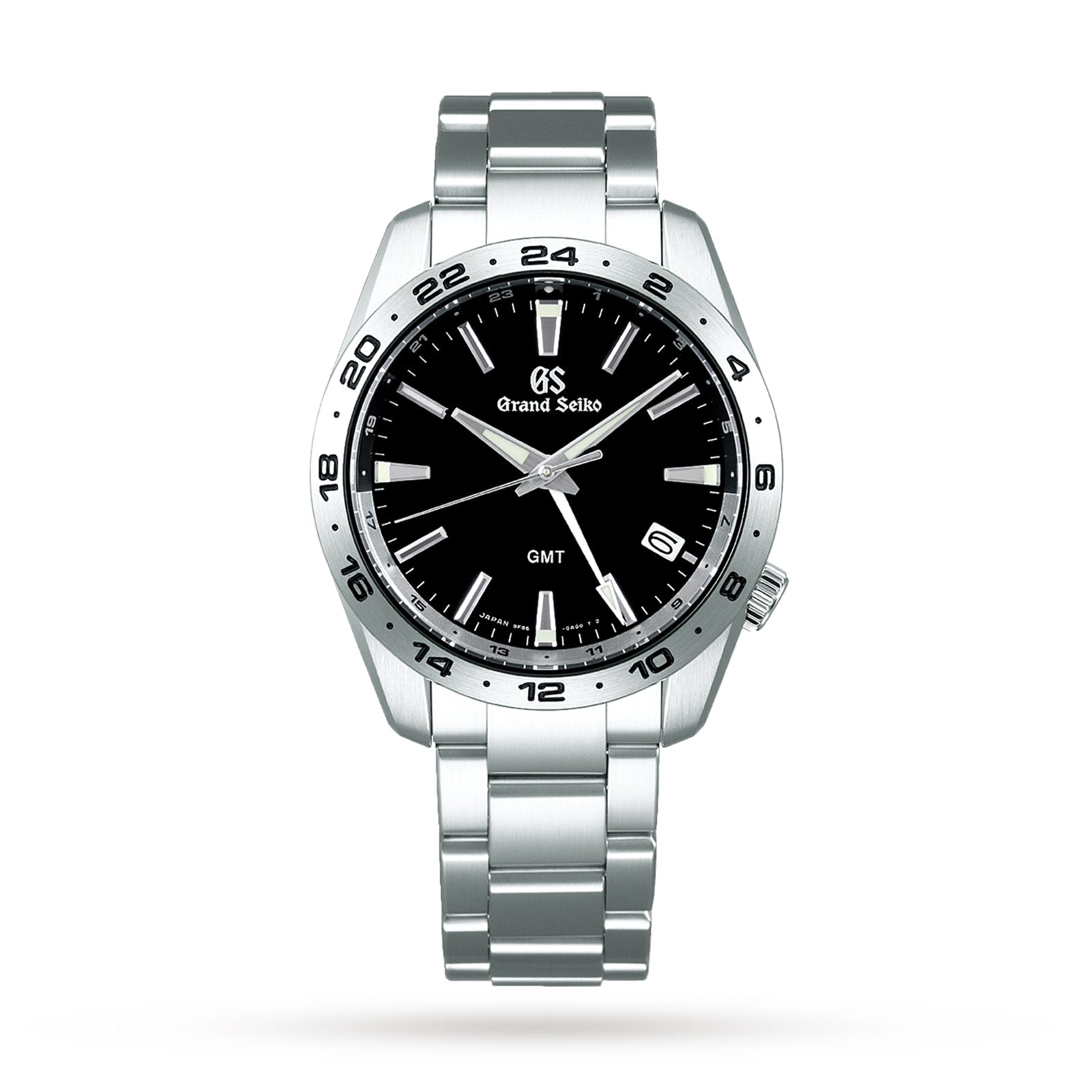 Quartz GMT Sport | 39mm, Stainless Steel, Black Dial