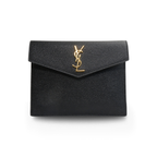 Saint Laurent Monogram Leather Envelope Pouch