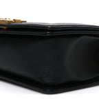 Caviar Quilted Medium Boy Flap Black