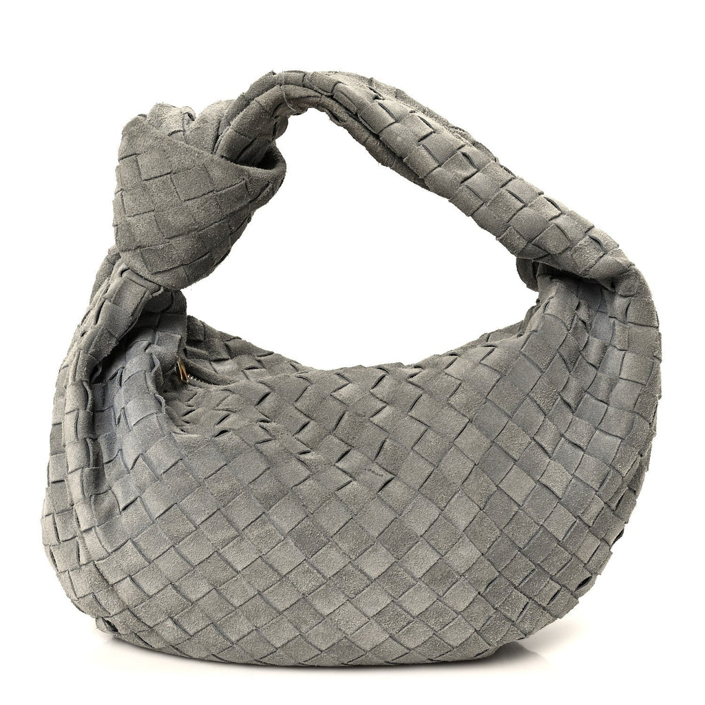 Suede Calfskin Intrecciato Teen Jodie Hobo Thunder