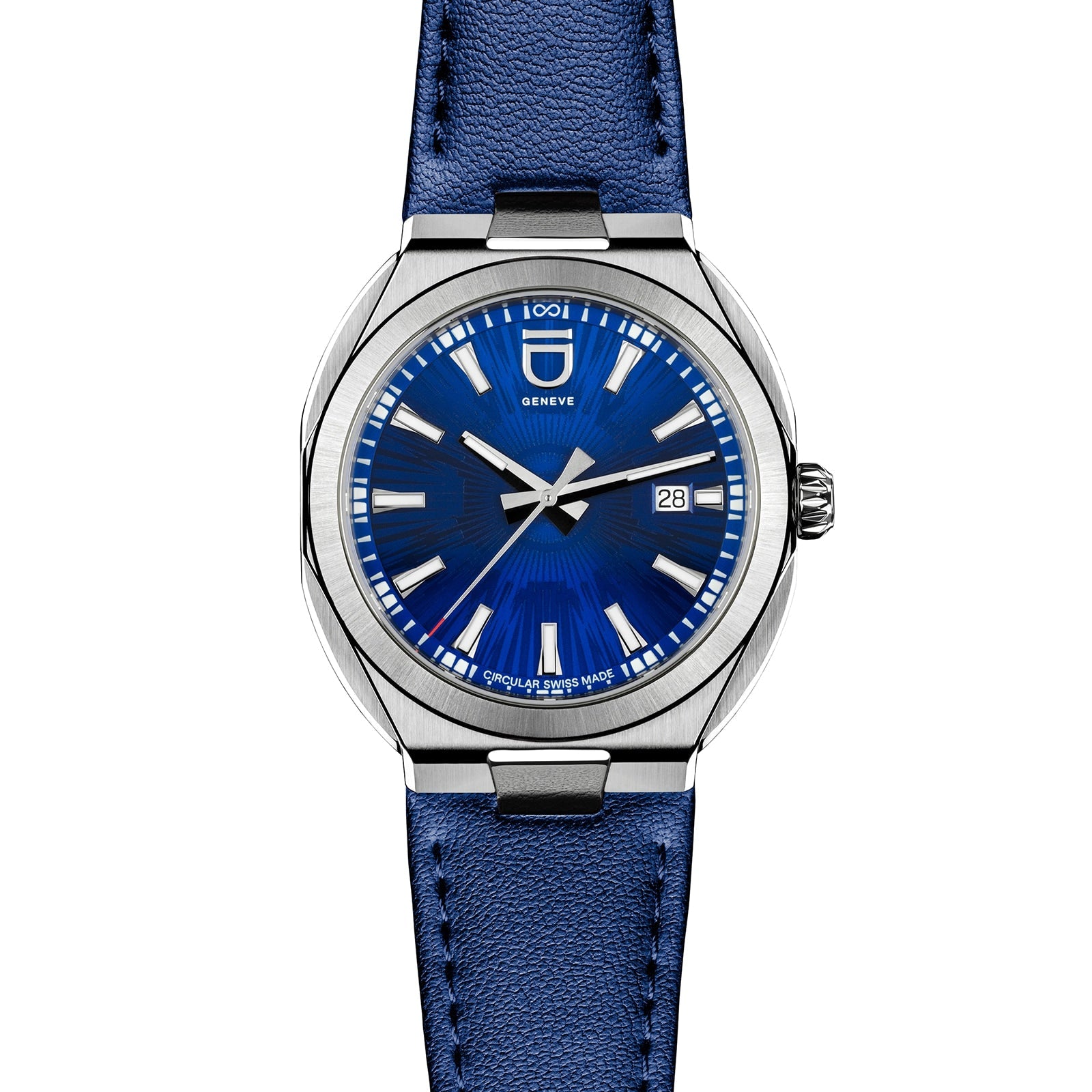 Circular S - Blue Brushed