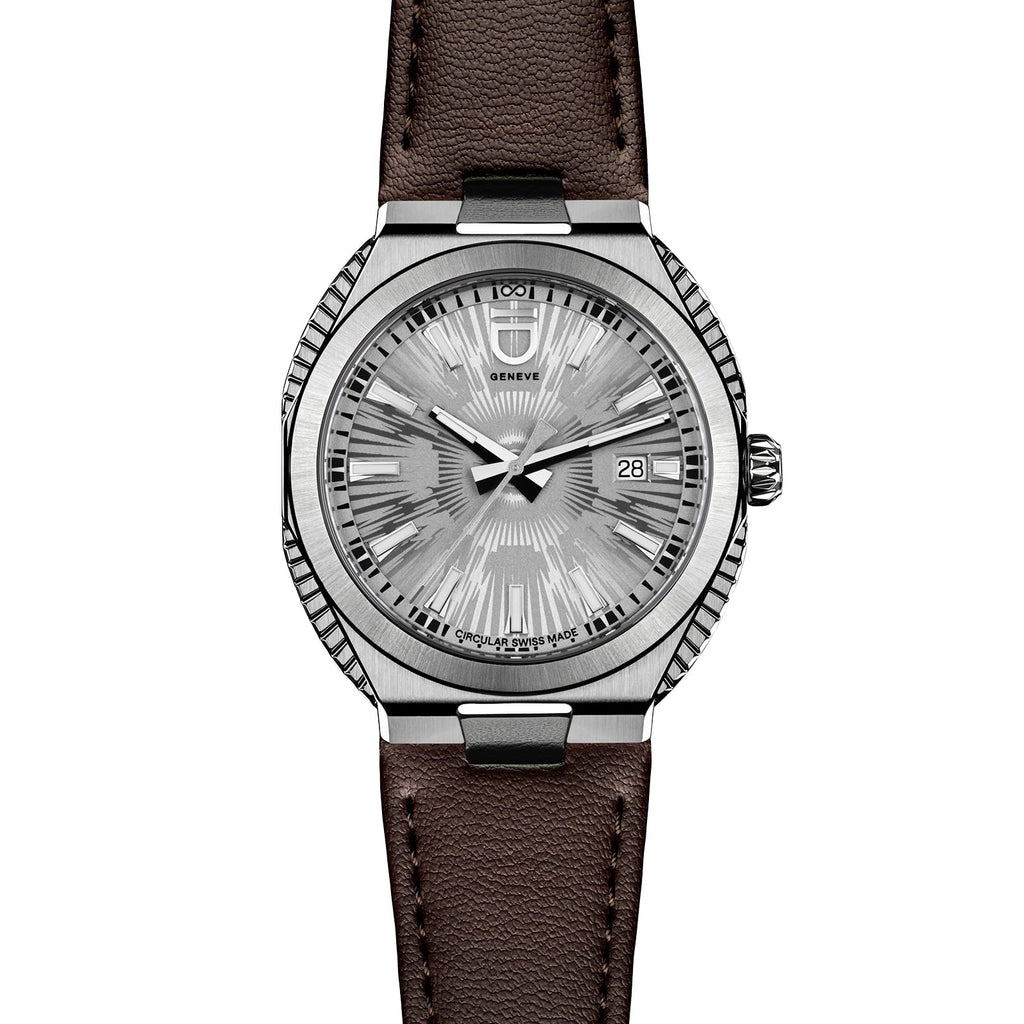 Circular S - Silver Fluted