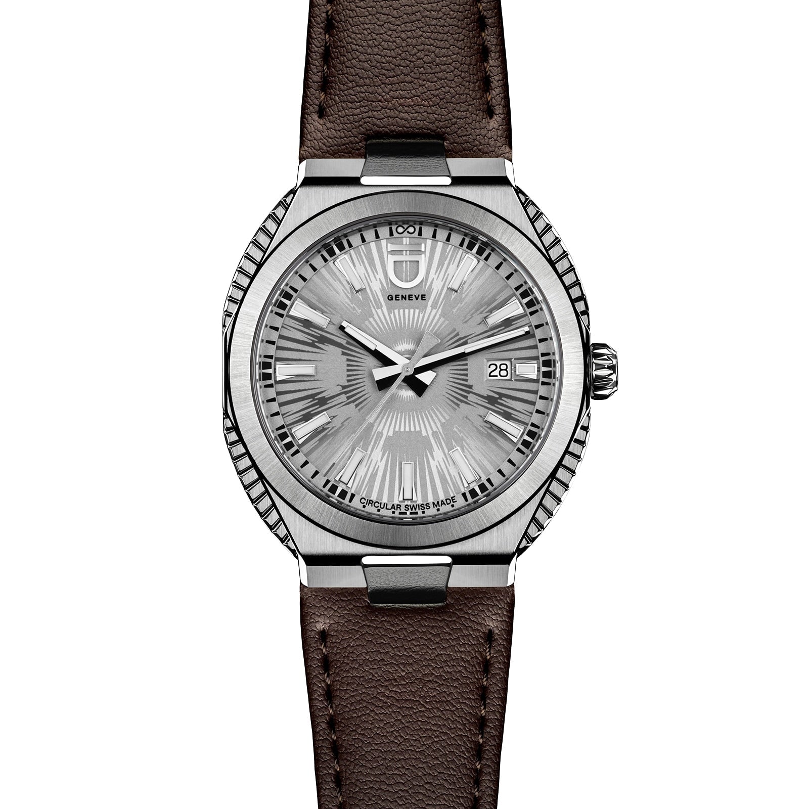 Circular S - Silver Fluted