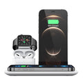 4 in 1 Fast Charge Wireless Charging Station in White