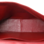 Caviar Quilted Jumbo Single Flap Dark Red